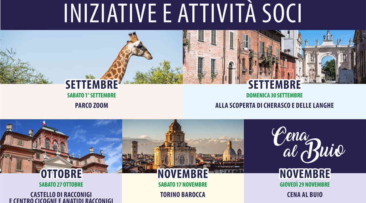 Le iniziative autunno/inverno per i Soci