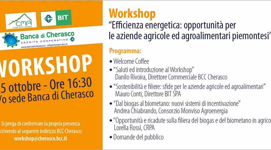 Workshop Efficienza Energetica Per Le Aziende Agricole