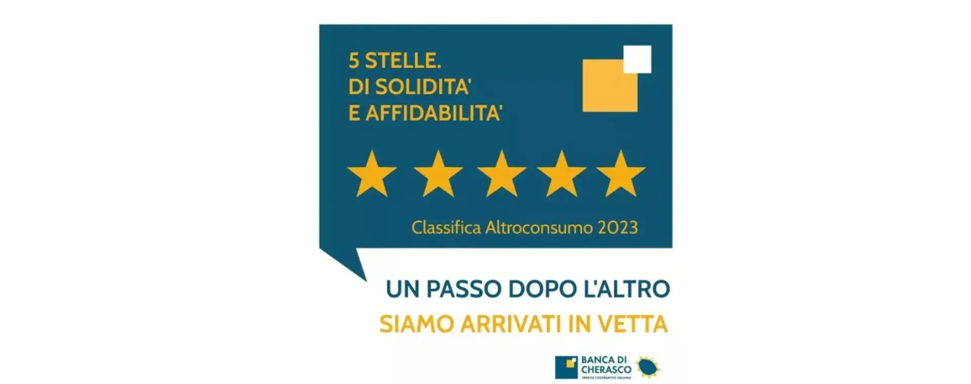 Siamo una Banca solida e affidabile 
